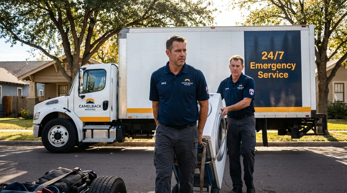 CamelBack Moving crew loading furniture in Colorado City, TX